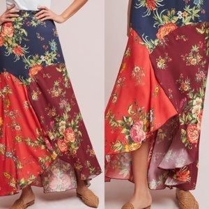 Farm Rio for Anthro Patchwork Skirt